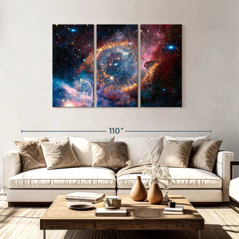 Oberle Helix Planetary Nebula, 48" H x 74" W