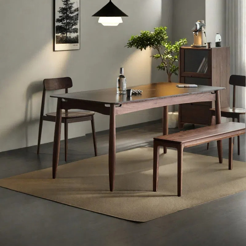Rectangular family dining table, 29.53"H x 62.99"L x 33.46"W