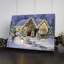 Toile de fond en forme de chevalet 8 x 6 lumières de Noël