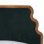Lit plateforme tapissier en velours Baxton Studio Gerianne