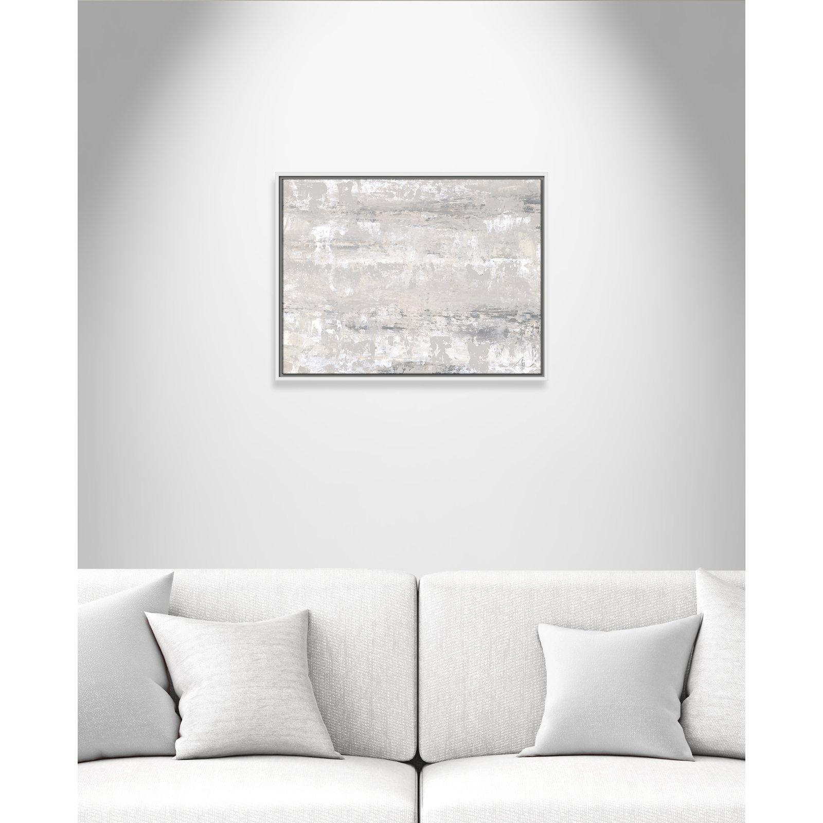 Tryston "Desert Winds" Print by Filippo Ioco, White Framed Canvas, 19.5" H x 25.5" W x 2" D