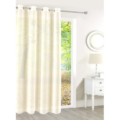 (54 x 63 po) Panneau d'anneau transparent - Beige uni