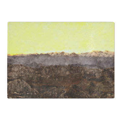 Mountains in Colunga Spain Painting Chopping Board