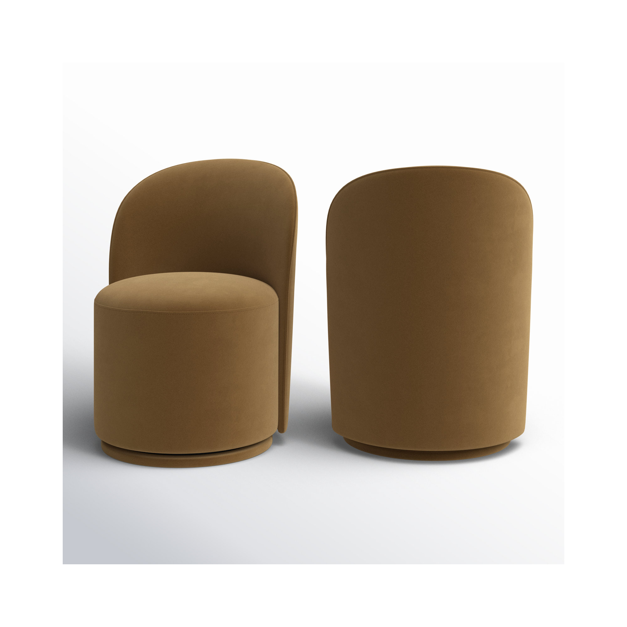 Sharlene Upholstered Side Chair, Soren Ochre Performance Velvet
