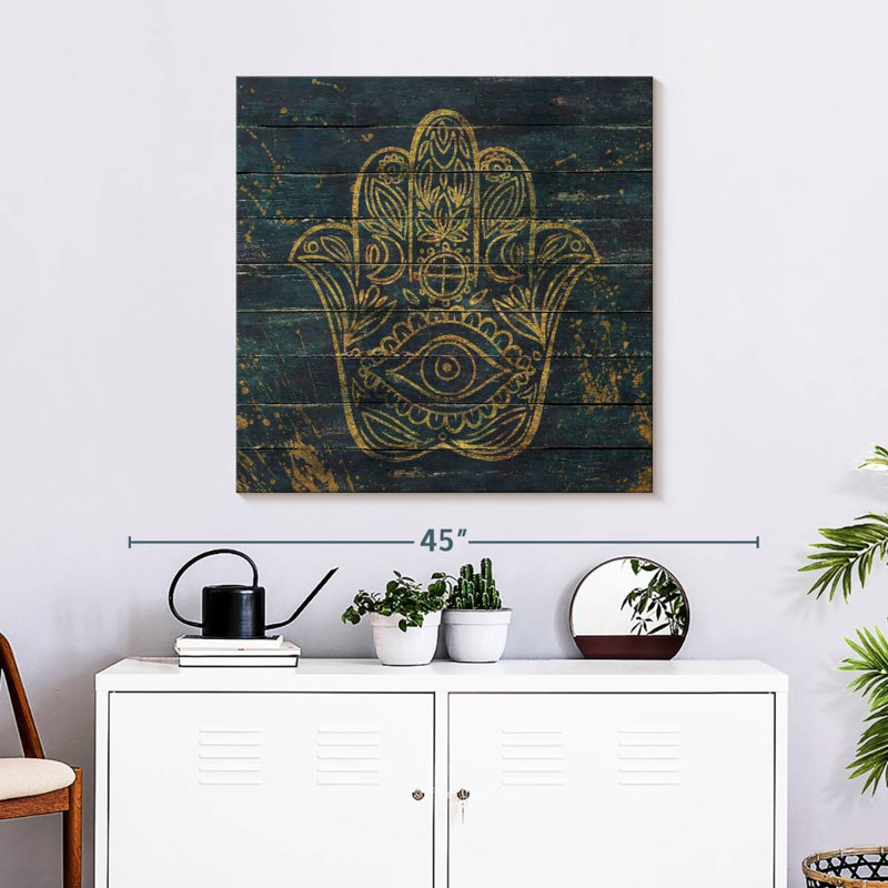 Adella Hamsa, 30" H x 30" W