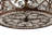 Classical 4 - Light Crystal Drum Semi Flush Mount