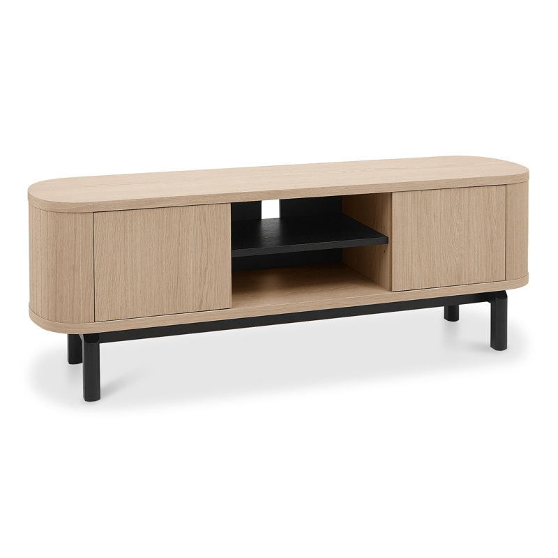 Unfinished Entertainment Centre for TVs up to 65", Beige Wood