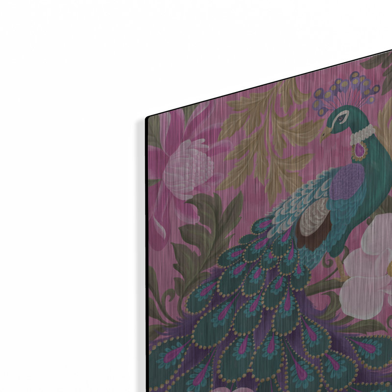  «Pretty Peacock» par Cat Thurman Designs, art mural en métal, H 16 po x l 12 po