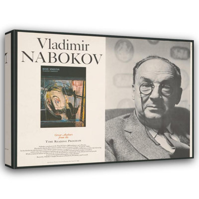 "Vladimir Nabokov Great Authors from the Time Reading Program" by  Henry Grossman - Gallery Wrap Canvas Wall Art