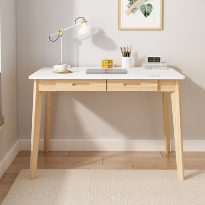 Latwon Solid Wood Writing Desk