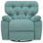 36.6'' Wide Oversized Recliner, Power Recliner Adults Soft Overstuffed Arms And Back Chenille Swivel  Recliner Chair-988457666