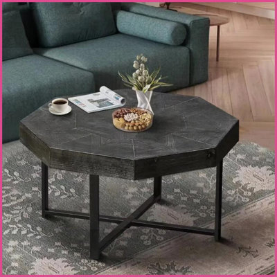 Table basse octogonale Farmhouse