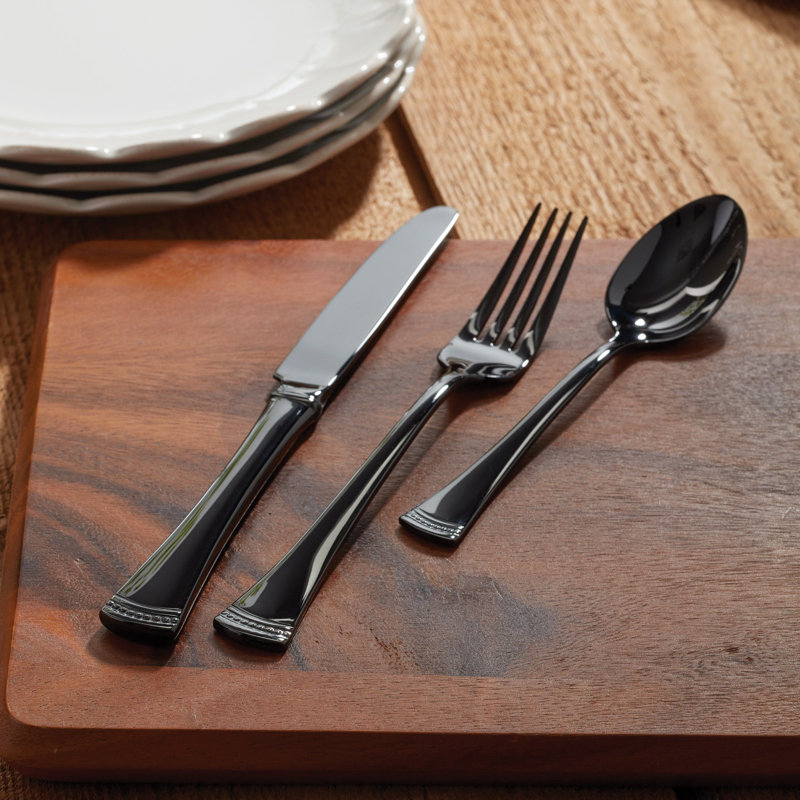 Lenox Portola 20-Piece Flatware Set, Black