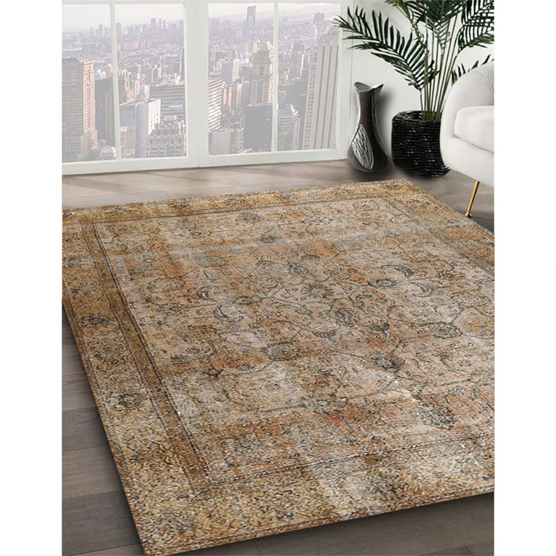 Tapis 100% traditionnel lavable à la machine 3289, Carré 5 pi