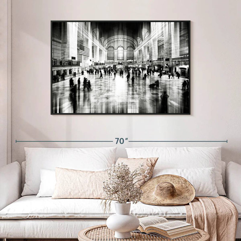 Urban Stretch Grand Central, 46 po x 31 po, Cadre flottant noir