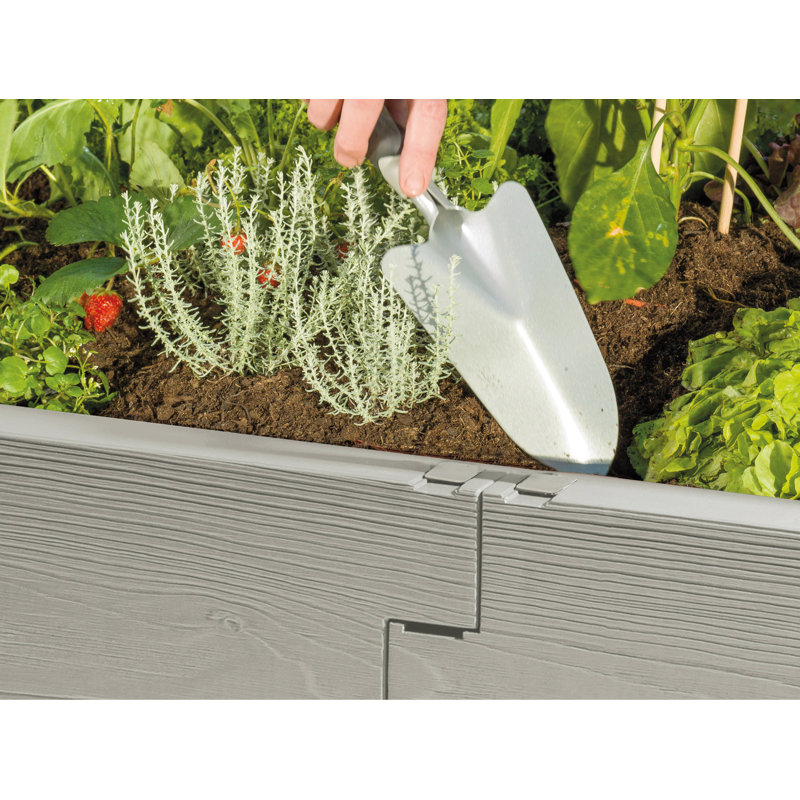 Nordic Gray Polycarbonate Raised Bed Greenhouse Planter