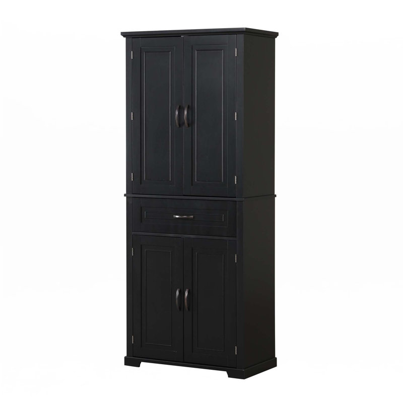 Bathroom Storage Cabinet, Black