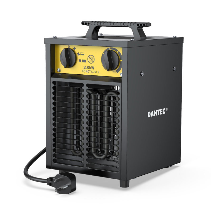 DAHTEC Portable Industrial Blower Heater - Professional Series 2000W-2800W - For Construction Sites, Garages, and Workshops