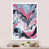 Impression blanche sur toile encadrée