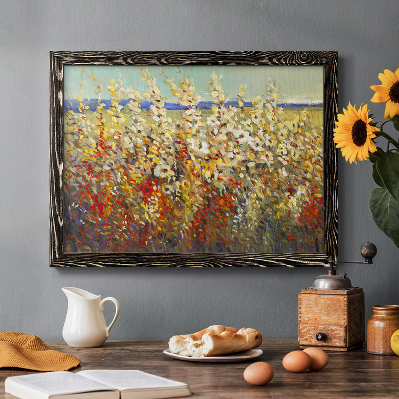 «Field of Spring Flowers II», reproduction sur toile encadrée, Noir, H 22 po x l 32 po x P 1,5 po