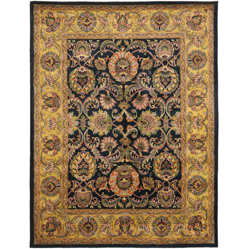 Santoyo Hand Tufted Wool Oriental Rug, Rectangle 7'6" x 9'6"