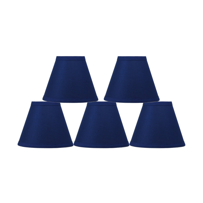 5'' H Cotton Empire Lamp Shade, Indigo