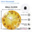 Horloge murale en or 12 po