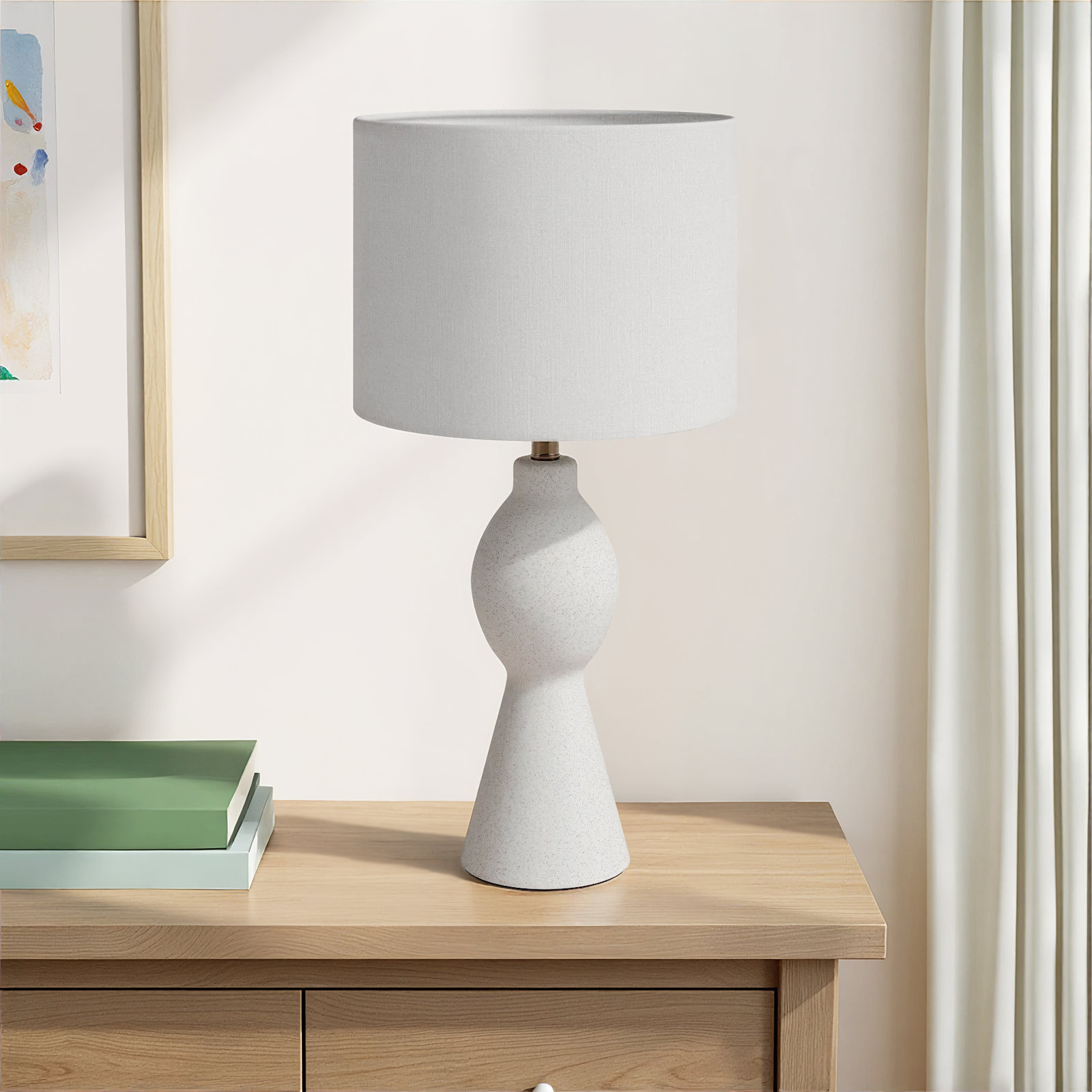 Ceramic Lamp, White