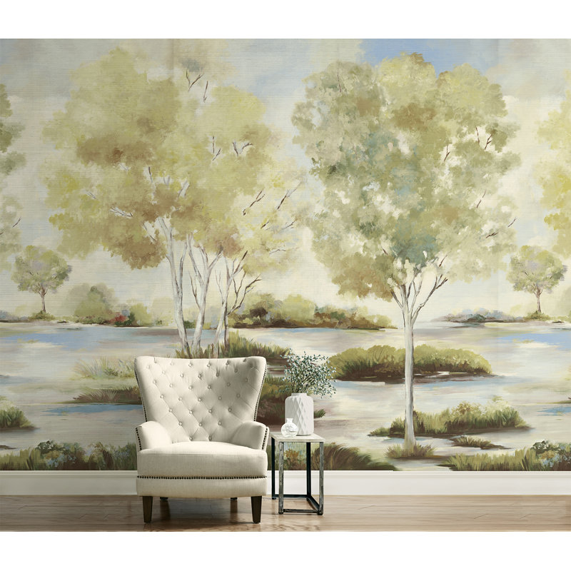 Grass Cloth Wall Mural