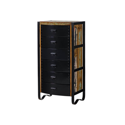 Solid Wood 60 cm W Chest of 6 Drawers