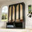 Hall Tree with 4 Rattan Doors, Versatile 4-In-1 Seating Bench with 6 Hooks-640212955