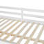 Lit mezzanine double avec bureau en U, tiroirs et tablettes de rangement