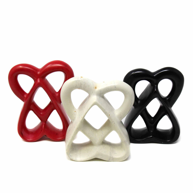 Fenwick Text & Numbers Figurines & Sculptures, Red