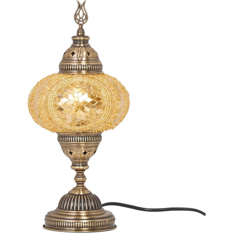 Metal Table Lamp, Gold