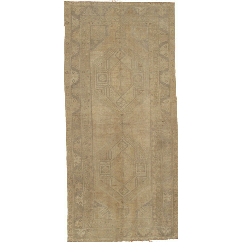 Tapis beige en laine noué à la main Jasmin