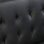 Lit en cuir avec conception ergonomique, structure en bois, pieds en acier inoxydable, support de revêtement noir stable, housse