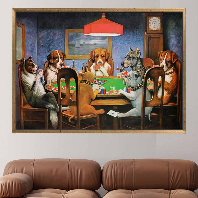 Print on Canvas, 70 cm H x 100 cm W, Framed Print without Mat, Gold