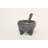 6oz Plomo Ceramic Salsa Bowl W/ Spoon-1383001930-1383001942