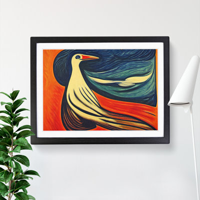 Ethereal Bird Abstract - Framed Print