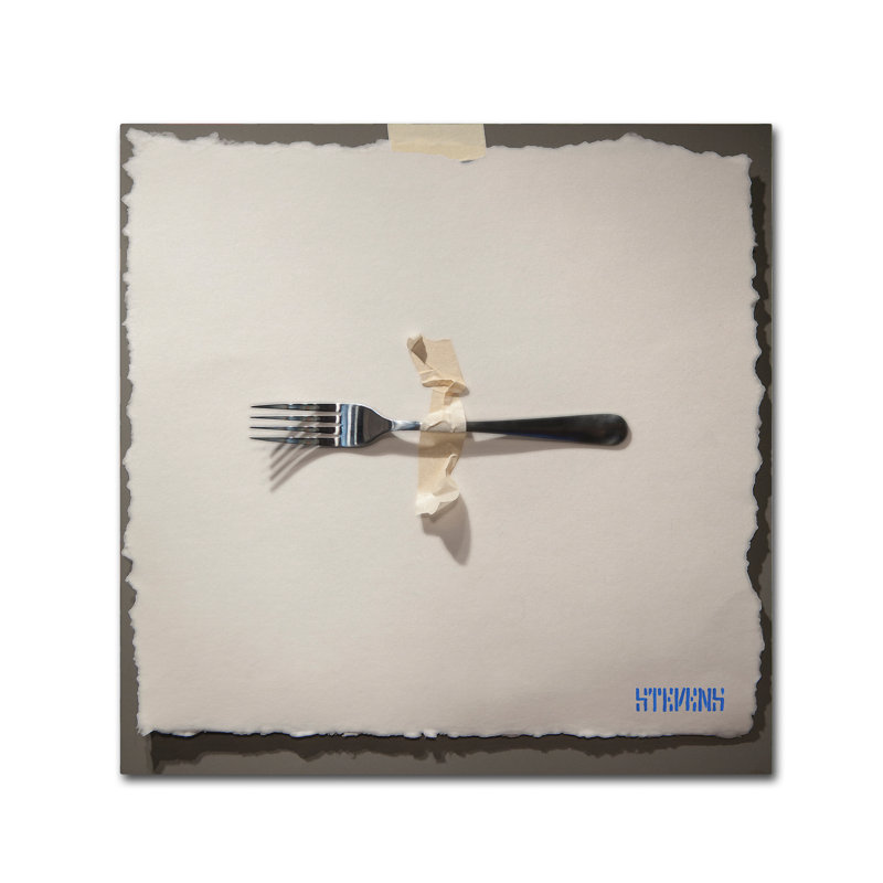 « fork », reproduction de photo sur toile tendue, H 14 po x l 14 po x P 2 po