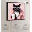 Visage de chat au repos, reproduction d'art sur toile par Art Remedy-107780587-107780598