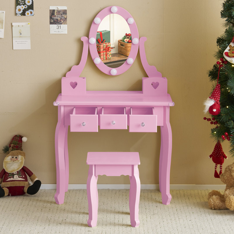 Ensemble de coiffeuse pour enfant, Mauve