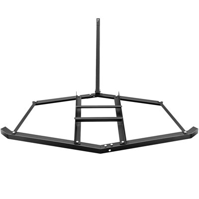60 Inch Driveway Drag Harrow Grader Professional Landscaping Tool Dual Adjustable Bars Tow Behind Attachment Compatible with ATV UTV Lawn and Garden Tractor for Field and Driveway Leveling