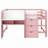 Bed with Built-in Desk,Storage Cabinets and Open Bookcase-994948622