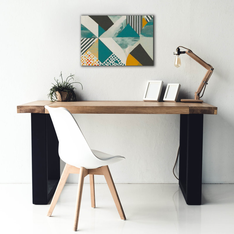 «George géométrie Chaos» par Andreas Magnusson, art mural George George, H 18 po x l 26 po x P 0,75 po
