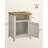 Bauman Farmhouse Nightstand, Bedside Table with a Cabinet and Open Compartment-70113972