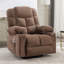 Fauteuil inclinable de massage pour fauteuil berçant inclinable pour adultes surdimensionné avec 2 porte-gobelets, port de charge USB doux avec massage manuel et chaleur.