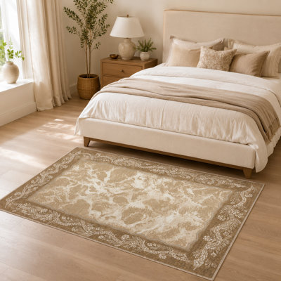 Tapis vintage à bordure florale vieillie, 274 x 366 cm, lavable à la machine, antidérapant, à poils courts, couleur chaude

Tapis d'appoint traditionnel de couleur terre cuite pour le salon ou la chambre