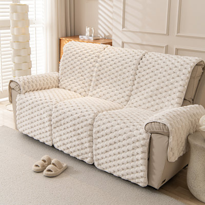 3PC/4PC/5PC Modern Light Luxury Quilted Recliner Cushion, Thickened Non-Slip Pet-Friendly Furniture Protector, Stain-Resistant  Scratch-Proof, Fits 1