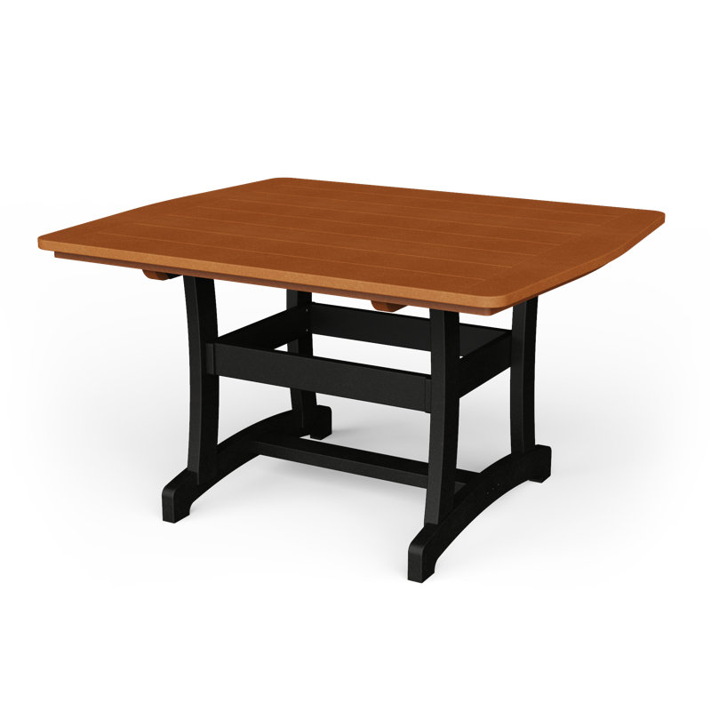 Table de salle à manger Stella, H 30 po x l 53 po x P 45 po, Cèdre/noir